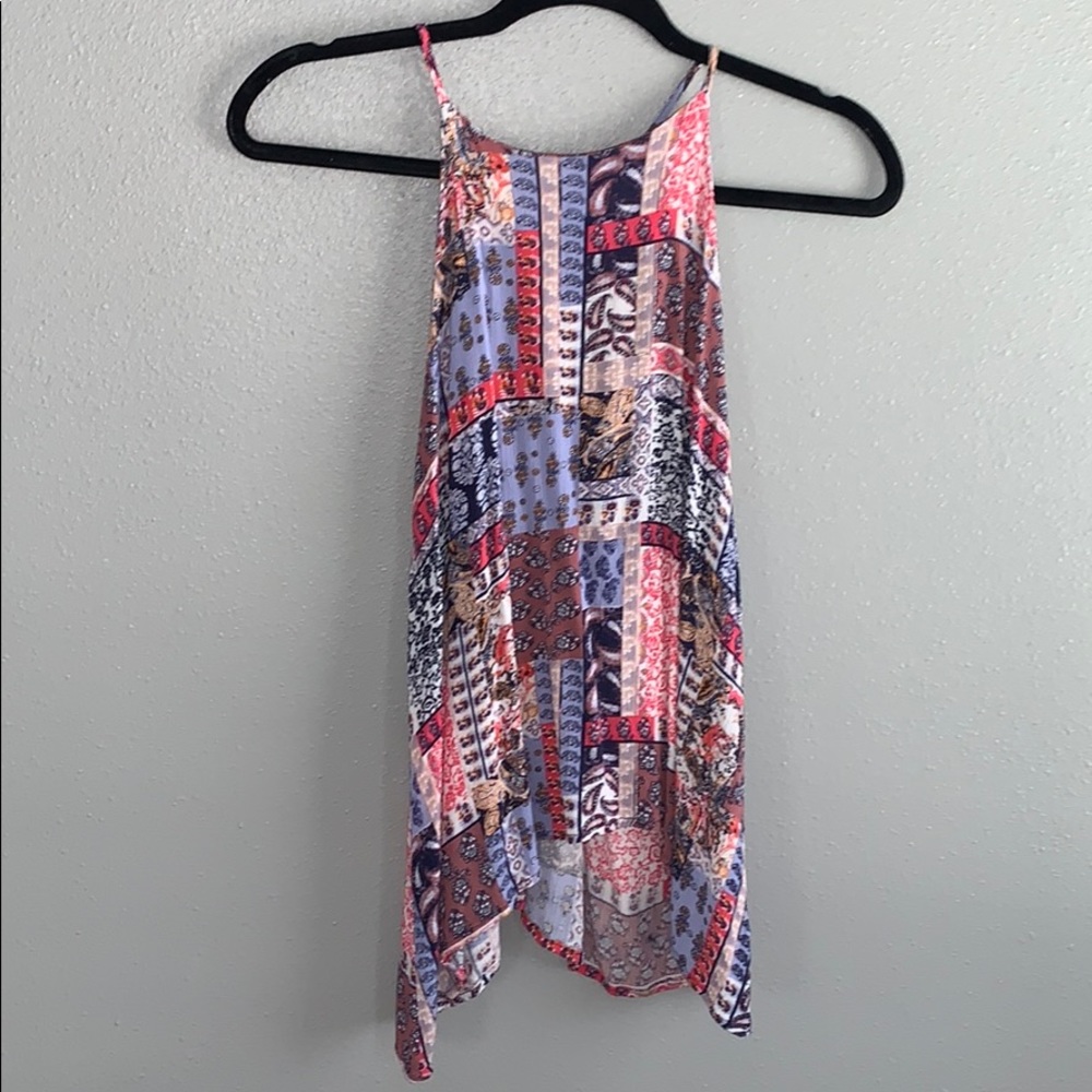 Flowy tank top, high neck